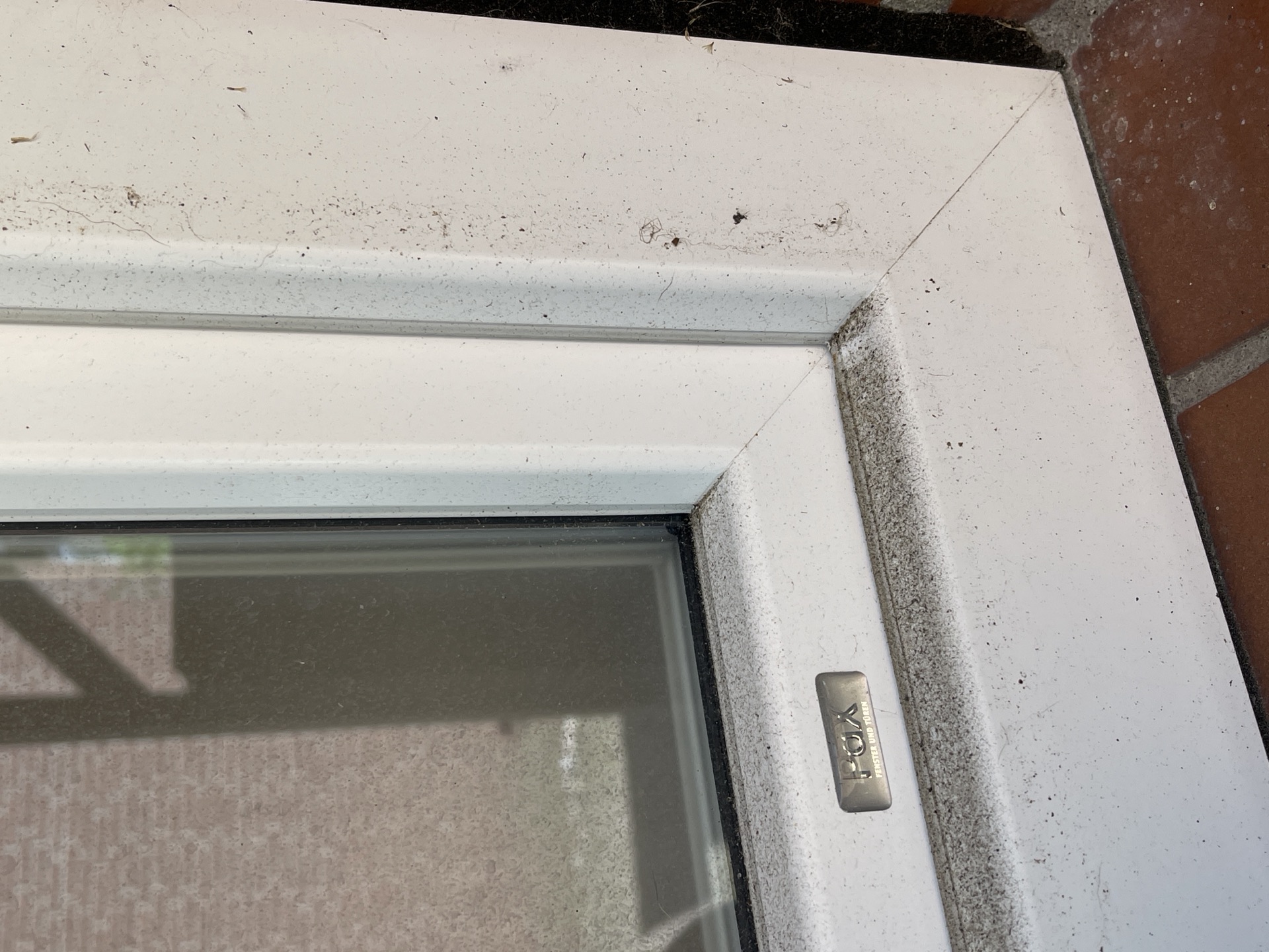 Verschmutzte Fenster vor der NordFlut Fensterreinigung